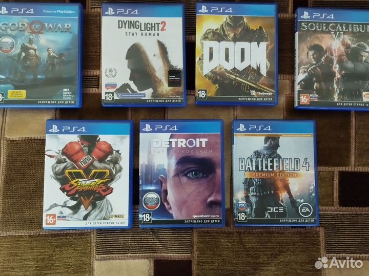 Игровые диски на Ps4