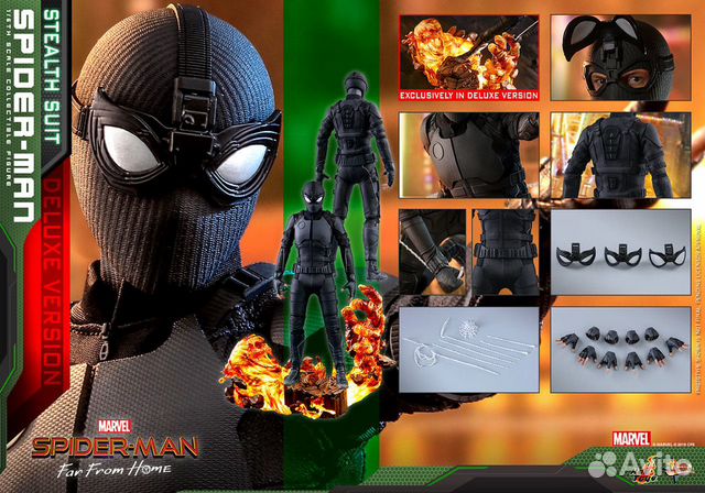 Spider Man Stealth suit Hot Toys 1 6