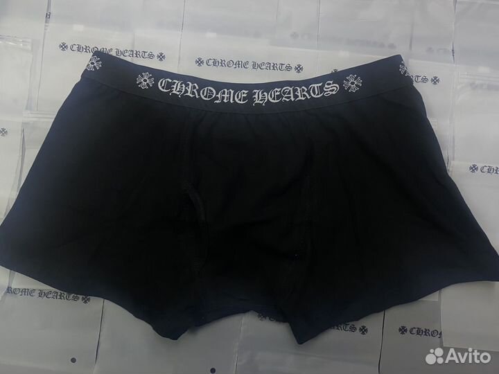 Трусы Chrome hearts черные