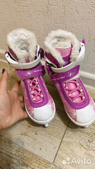 Коньки детские раздвижные 29 32