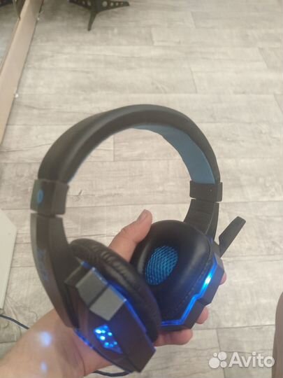 Игровые наушники с микрофоном бу