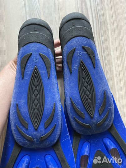 Ласты для плавания 45 размер + маска и трубка