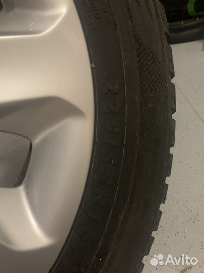 Литые диски с резиной 225/55 R16 BMW