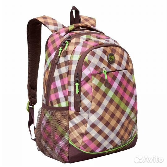 RD-635-2 Рюкзак коричнево-салат