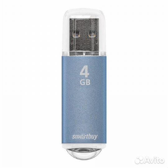 USB накопитель smartbuy 4GB V-CUT blue (SB4gbvc-B)