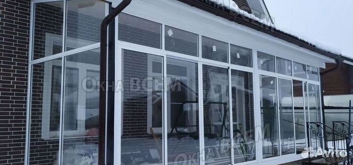 Остекление окон и балконов пвх