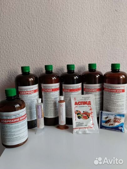 Средства от клещей, клопов, муравьëв, комаров, ос