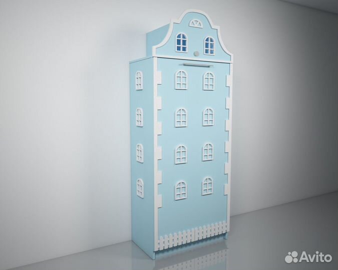 Подъемная откидная шкаф кровать домик детская Б-12