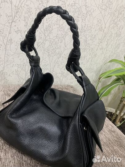 Сумка женская натуральная кожа черная