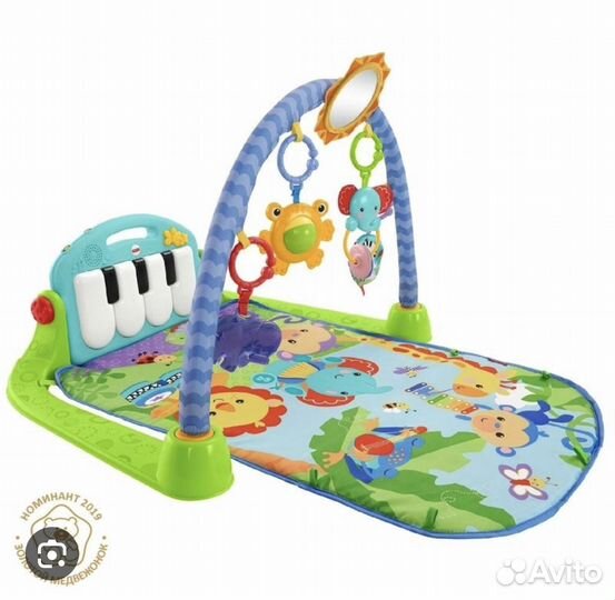 Развивающий коврик fisher price с пианино