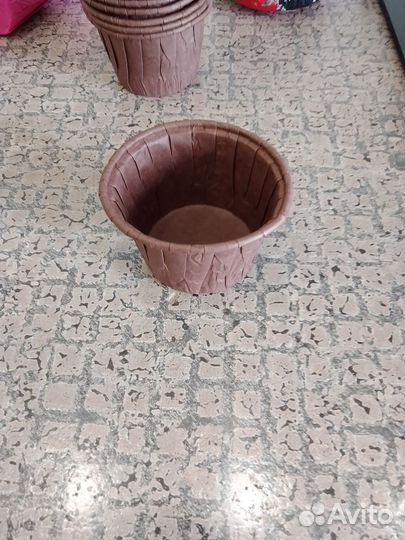 Бумажные формы для выпечки кексов. Цена за все