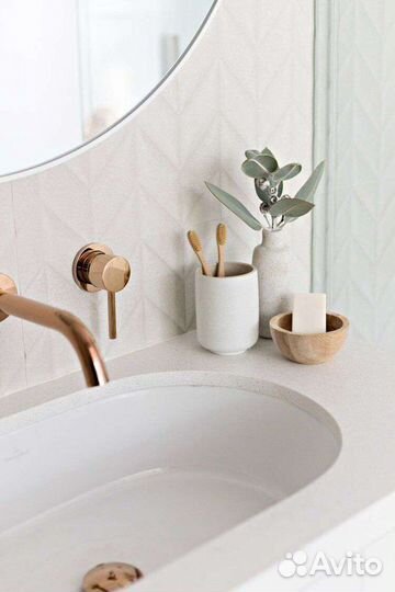 Зеркало круглое в металлической раме 90 см