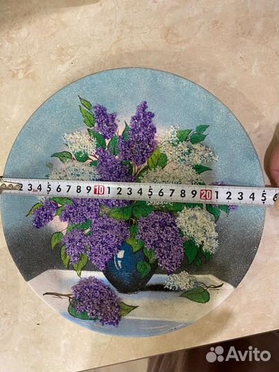 Тарелка декоративная Сирень