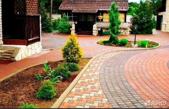 Продажа и Укладка Тротуарной Плитки.Асфалт.Газон