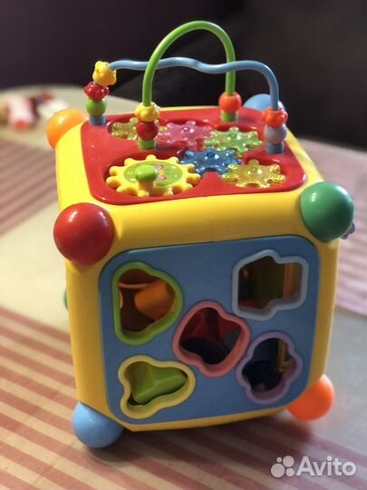 Развивающий кубик жирафики