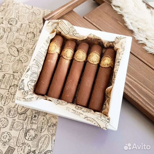 Набор с шоколадными сигарами папе, мужчине, сыну