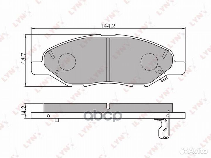Колодки тормозные nissan march 02/note(Япония)