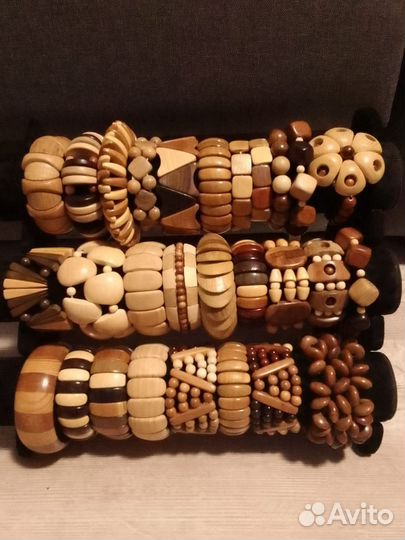 Браслет, браслет из дерева, кулон, колье