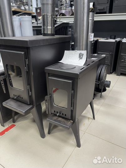 Печь для гаража со стеклом