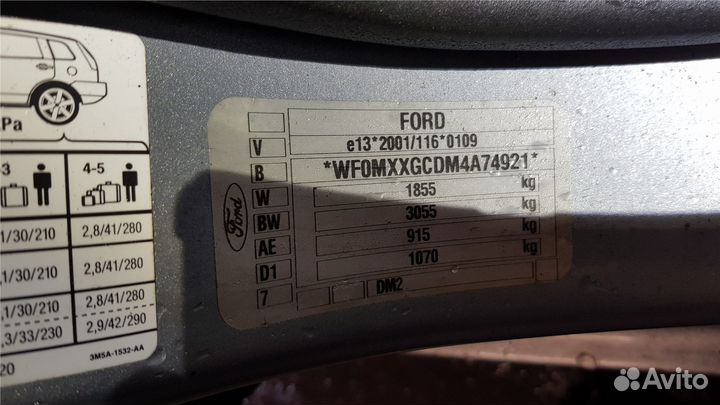 Разбор на запчасти Ford C-Max 2002-2010