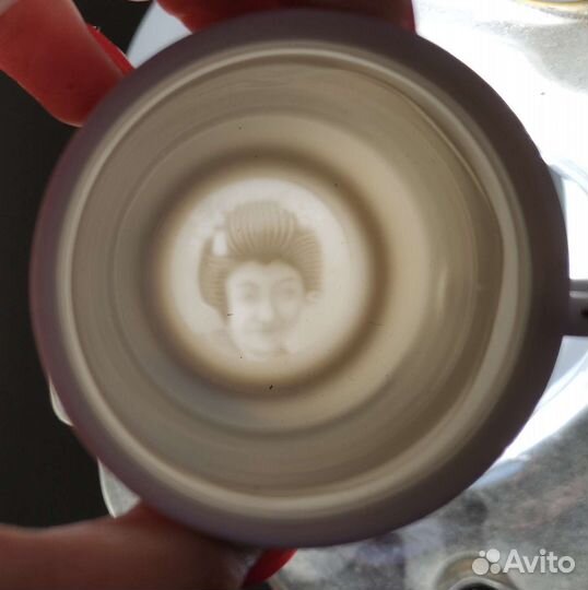 Чайный кофейный сервиз литофания Япония, СССР