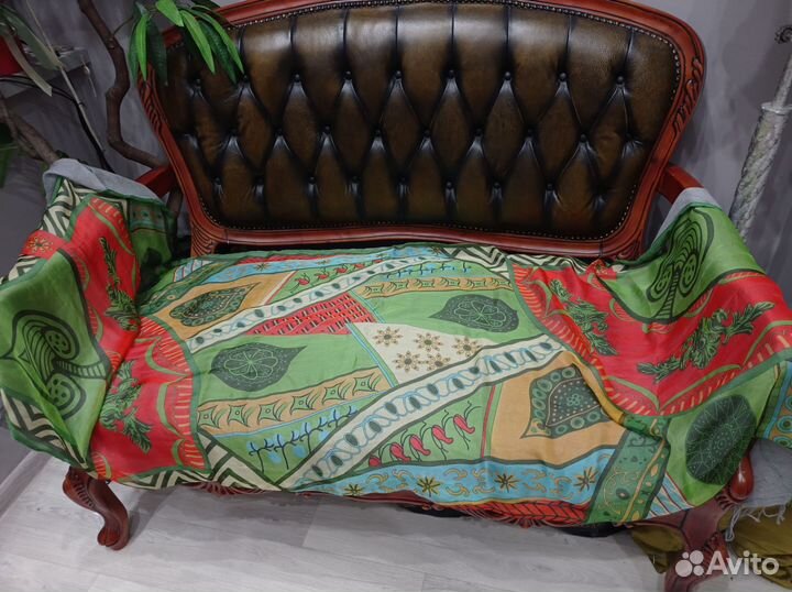 Палантин двухсторонний kenzo шелк/хлопок италия