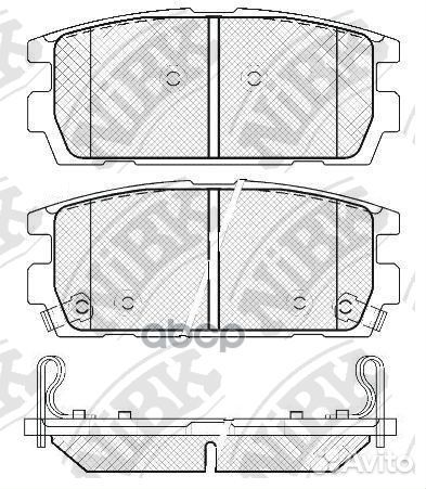 Колодки тормозные дисковые зад PN0098 NiBK