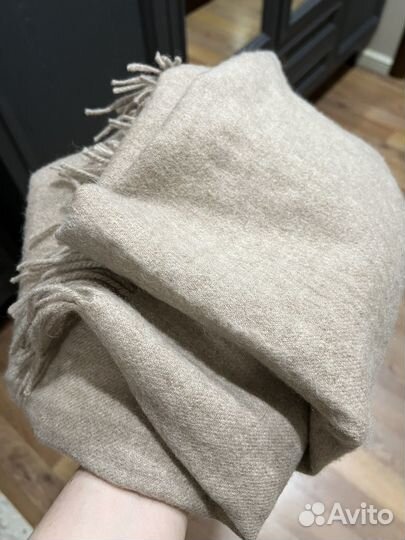 Шарф 100% шерсть бежевый