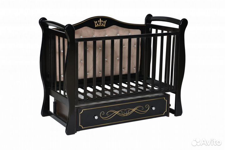 Детская кроватка julia 111 с мягкой стенкой