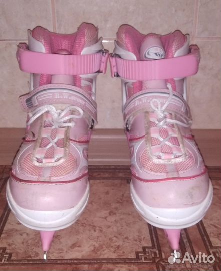 Роликовые коньки-трансформеры раздвижные 31-34 р-р