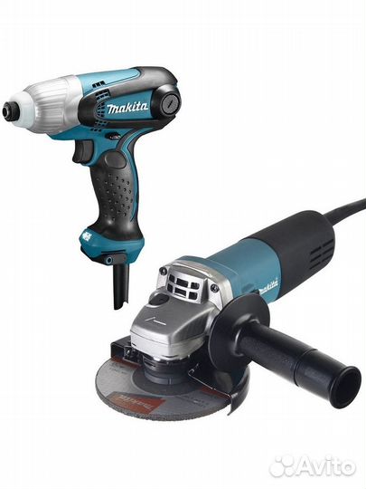 Набор Makita: шуруповерт TD0101+ушм 9555HN DK0169