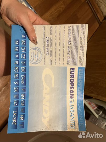 Стиральная машинка Candy aqua 1000 под раковину