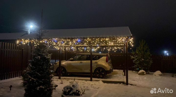 Украшение домов гирляндами