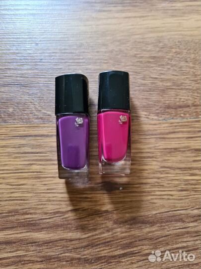 Лаки Lancome - малиновый и фиолетовый