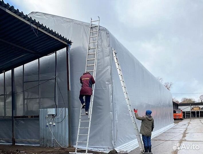 Ангар каркасный прямостенный
