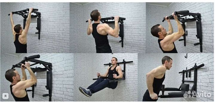 Турник, пресс и брусья 3 в 1 новый