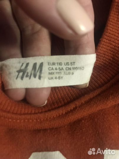 Костюм брюки +свитшот h&m(р.110)