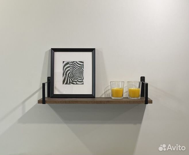 Полка настенная на металлическом каркасе толедо, ц