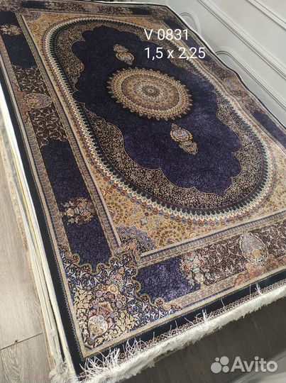 Ковер Иран шелк 150 на 225 Oriental silk navy