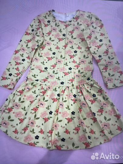 Платье Солнечные цветы хлопок р 128