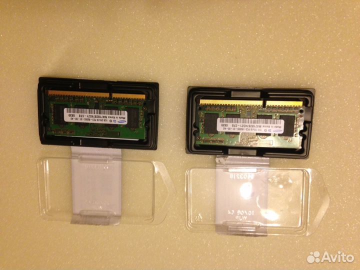 Модули памяти для ноутбука sodimm 1Гбх2шт