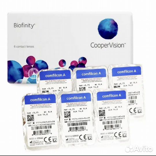 Линзы контактные Biofinity