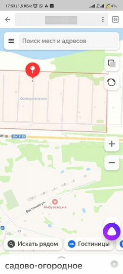 Участок 6 сот. (СНТ, ДНП)