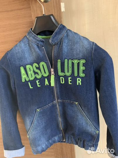 Куртка джинцевая на мальчика, рост 122