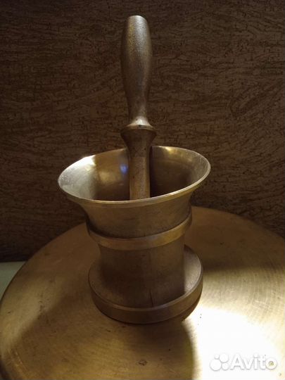 Ступка с пестиком, бронза