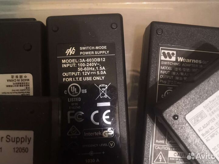 Блок питания 12v 1А, 1.5А, 3А, 4А