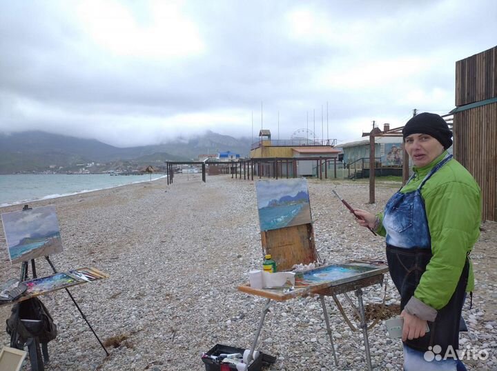 Картина маслом на оргалите,Предчувствие лета