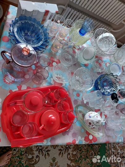 Посуда Стекло графины чашки вазы