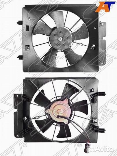 Диффузор радиатора кондиционера в сборе honda CR