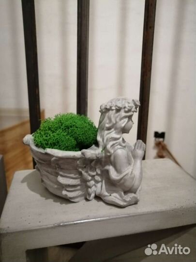 Ангел подсвечник кашпо